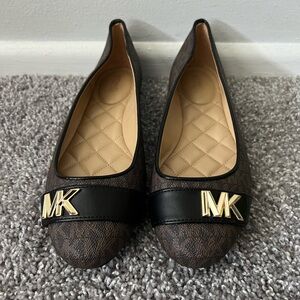⚫️Michael Michael Kors Jilly Ballet Brown Ballet Flats Women’s 8 New